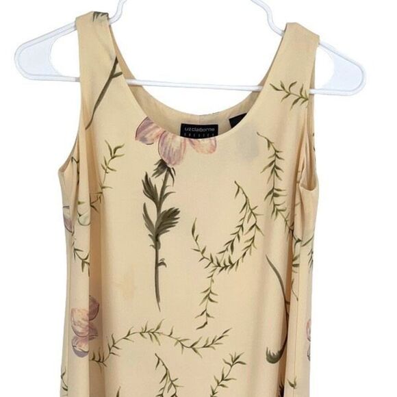 Liz Claiborne Petite 2pc Dress Set Floral‎ Light Yellow Size 6P - Picture 3 of 9